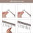 60-pack Black Curtain Track S Hooks