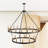 32- Light Dimmable Lantern Wagon Wheel Chandelier-105552705