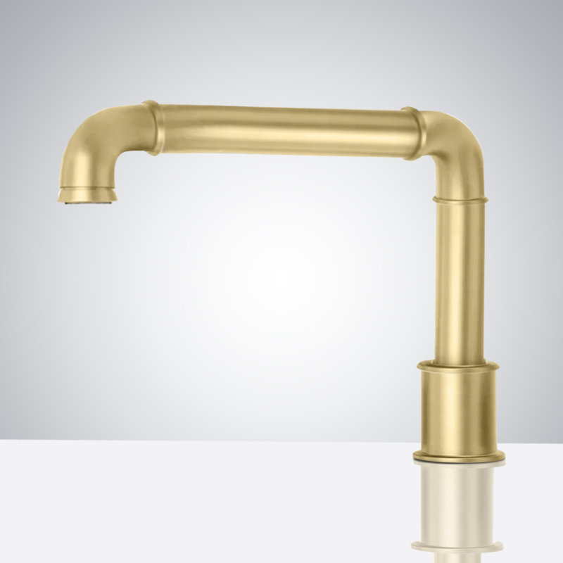 Single-Hole Bathroom Faucet, Brushed Gold