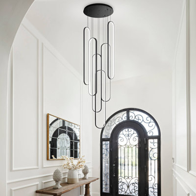 Lustre linéaire à 6 lumières DEL Laspisa