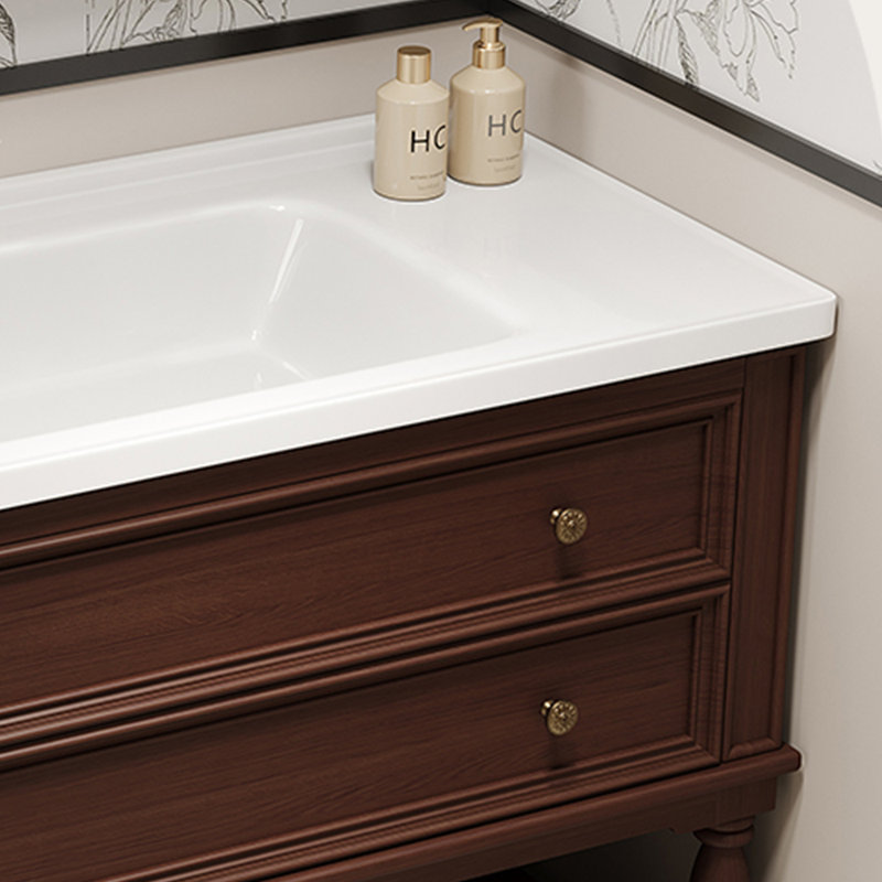 Meuble-lavabo de style américain de luxe rétro