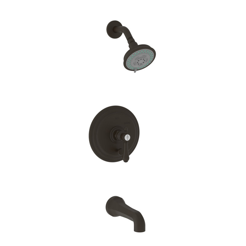 Balanced Pressure Tub & Shower Trim Set, Satin Bronze (PVD)