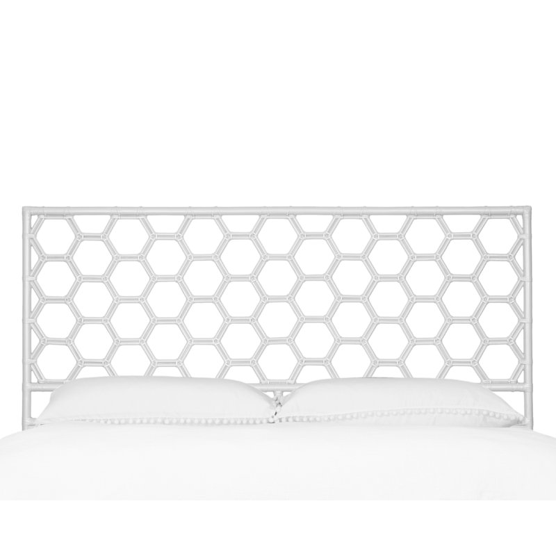 Honeycomb Bed, King, White