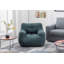 Fauteuil à billes confortable en mousse douce avec un design élégant en tissu Teddy-1073385254
