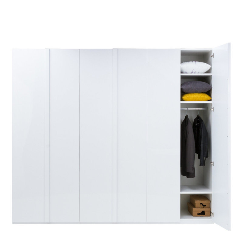 Italia 6 Door Manufactured Wood Wardrobe