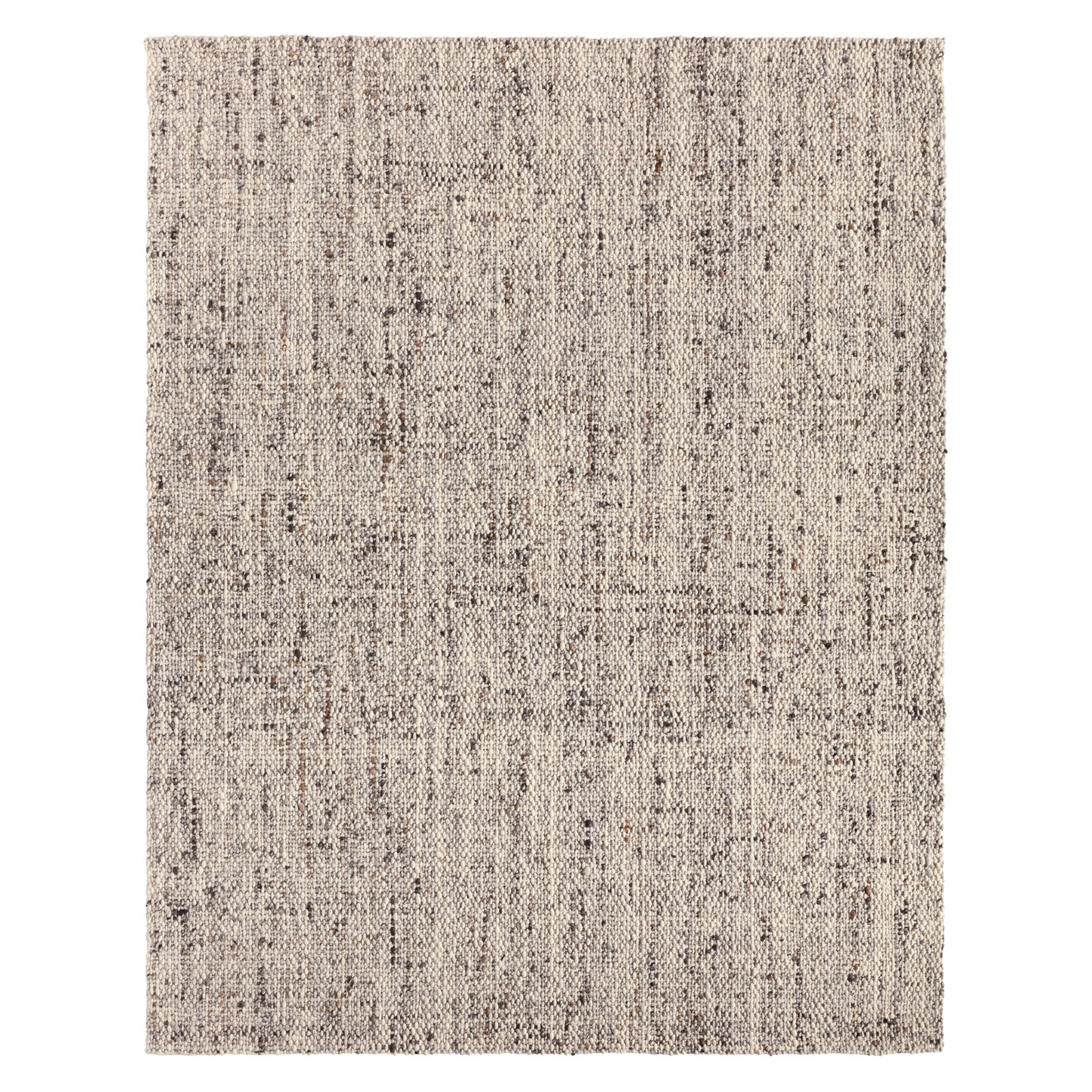 Elya Gray Hand-Woven Wool Rug, Rectangle 6' x 9'