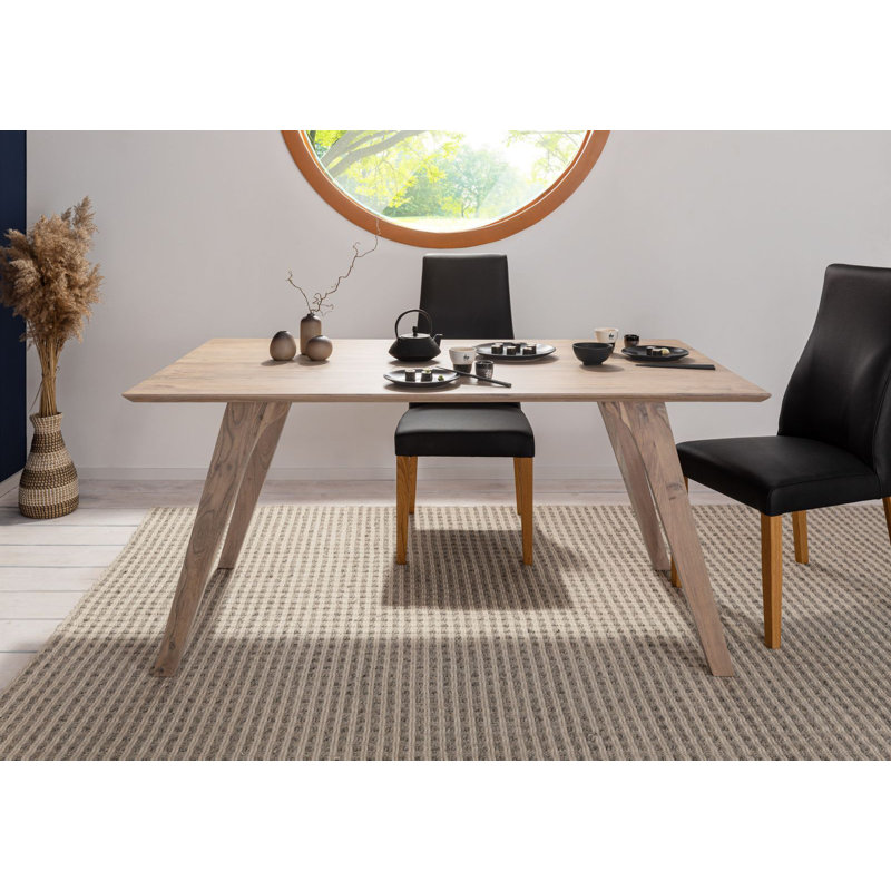 Tromsø Acacia Solid Wood Dining Table, H76 x L200 x W100cm