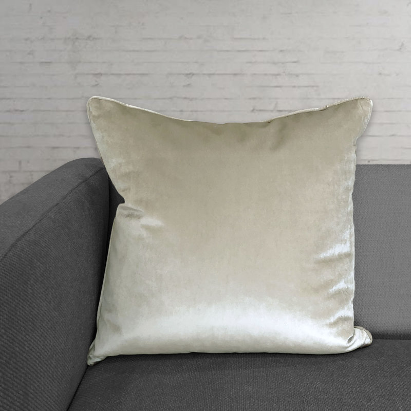 Square Pillow Cover & Insert, Champagne
