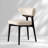 Modern Fully Assembled Dining Chairs Set Of 4, White Faux Leather With Black Solid Wood Legs-345533096