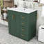 Meuble-lavabo luxueux en bois avec lavabo et rangement spacieux