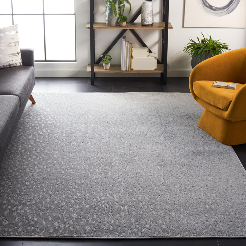 Pattern And Solid Performance Abstract Rug, Rectangle 5'3" x 7'6"