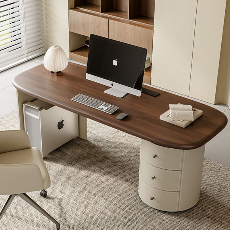 Bureau moderne et simple avec tiroirs, H 29,5 po x l 55,1 po x P 25,5 po, Retour à droite
