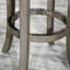 Tabouret 30 ", siège en cuir