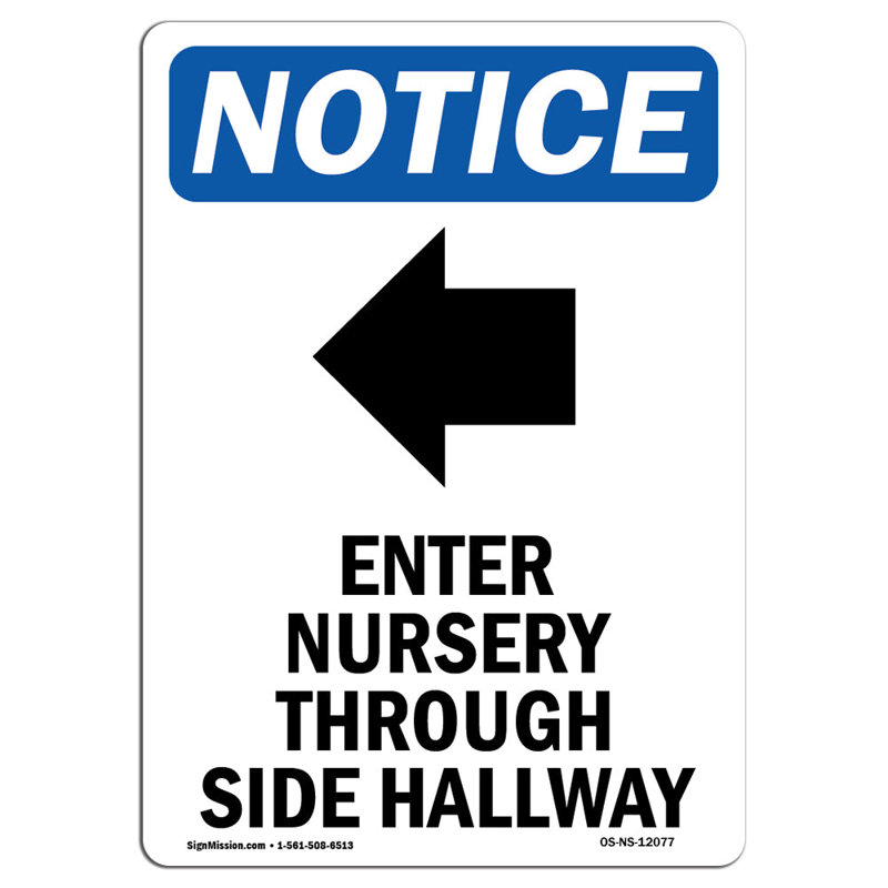 Enter Nursery Through Sign