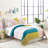 Ensemble de courtepointe réversible en coton 3 pièces Mod Shapes-27872160