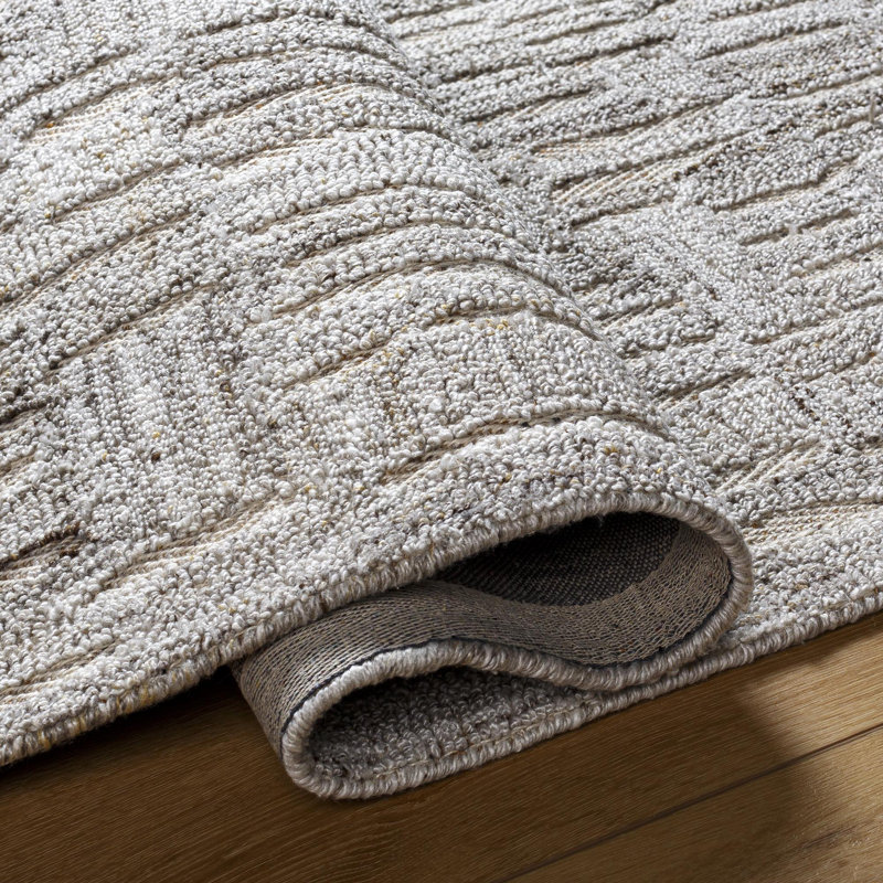 Hand Tufted Abstract Area Rug, Rectangle 5' x 7'6"