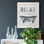 Palm Bath I - cadre photo, art textuel sur toile-1800964717-1800964705