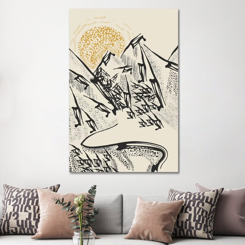 Rocky Mountains by Flatowl - Wrapped Canvas Print, 152.5 cm H x 101.5 cm W