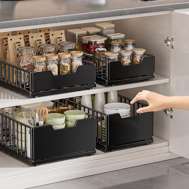 30cm W Plastic Storage Rack, 18cm H x 30cm W x 39.9cm D
