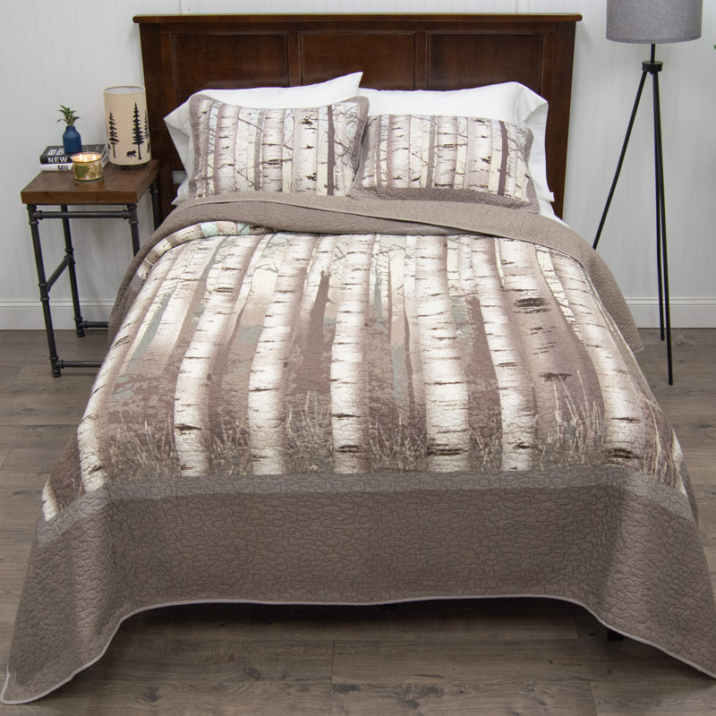 Donna Sharp Birch Forest Quilted Cotton Standard Sham, Standard Sham