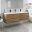 72 po Meuble-lavabo mural double avec lavabo W