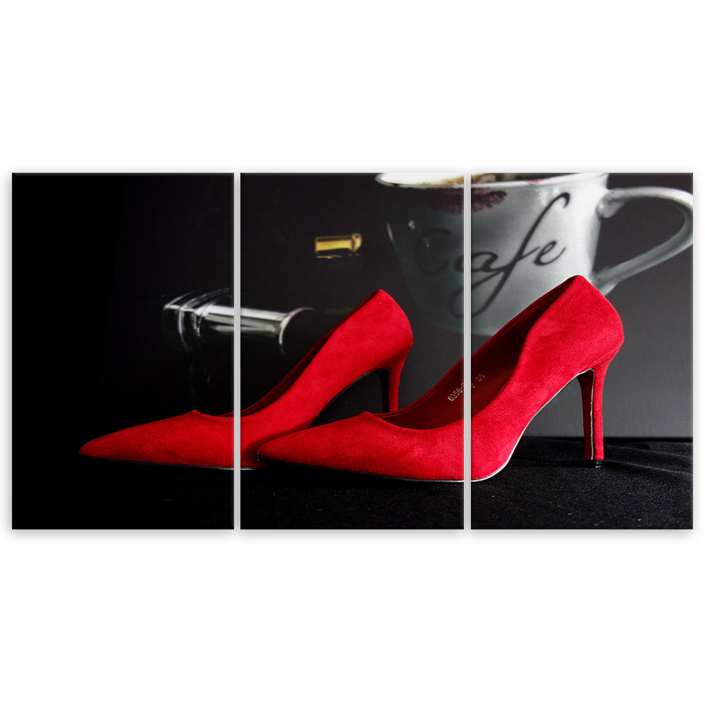 Leinwandbild Red Stilettos