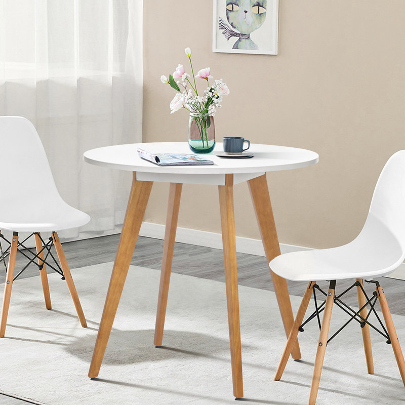 Ladli Wood Dining Table In White