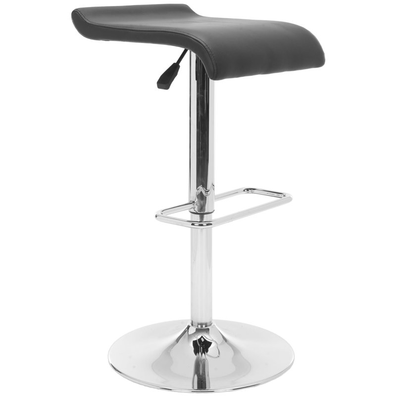 Tabouret de bar à hauteur ajustable Barber, Noir