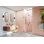 Porte de douche à charnière murale entièrement sans cadre 41,75 po x 78 po Illume