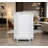 Bathroom Cabinet Triangle Corner Storage Cabinet with Adjustable Shelf Modern Style MDF Board 