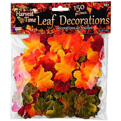 PMU Thanksgiving Fall Leaves Harvest Time Confetti Decoration Indoor/Outdoor (150/pkg) Pkg/1