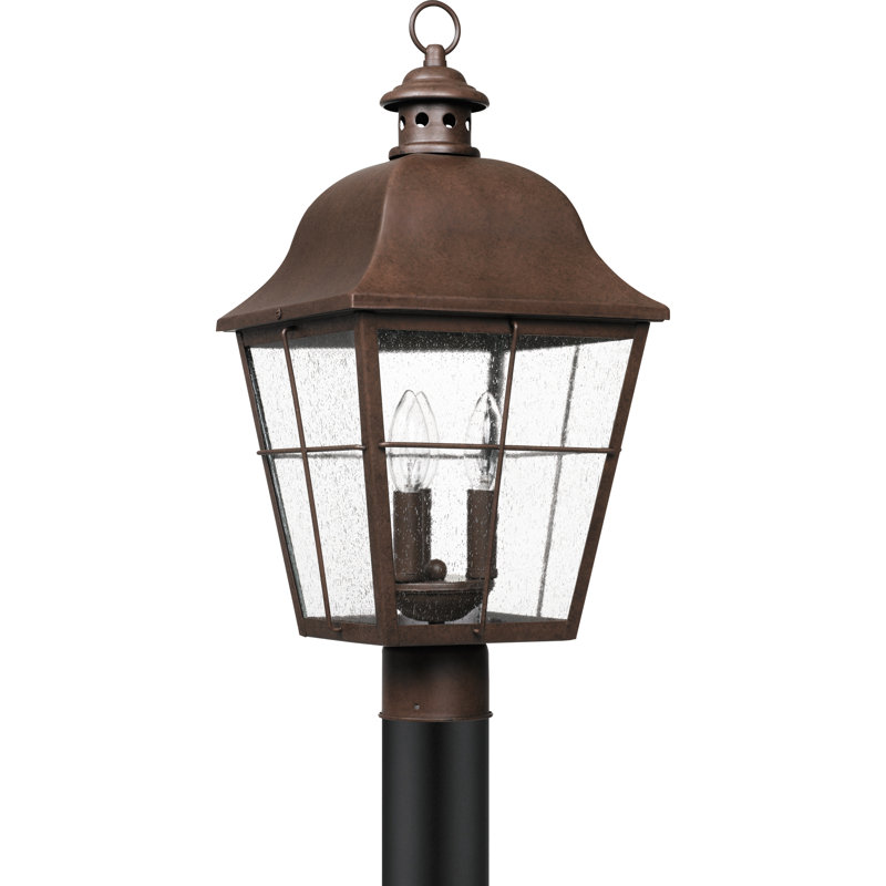 Merton Seeded Outdoor Lantern Head, Copper Bronze