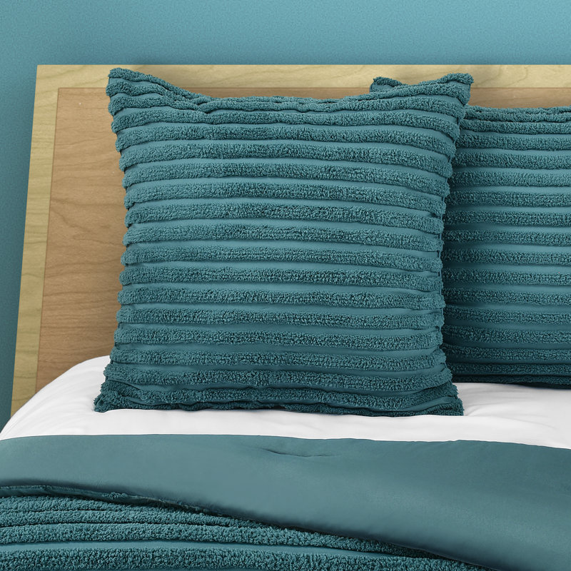 Taie décorative Darcy, Bleu sarcelle