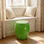 Tabouret lime 14,17 po, table d'appoint en forme de fruit en résine de 12,60 po de largeur, support à plante multifonctionnel et table de bout pour la décoration de la maison et du jardin