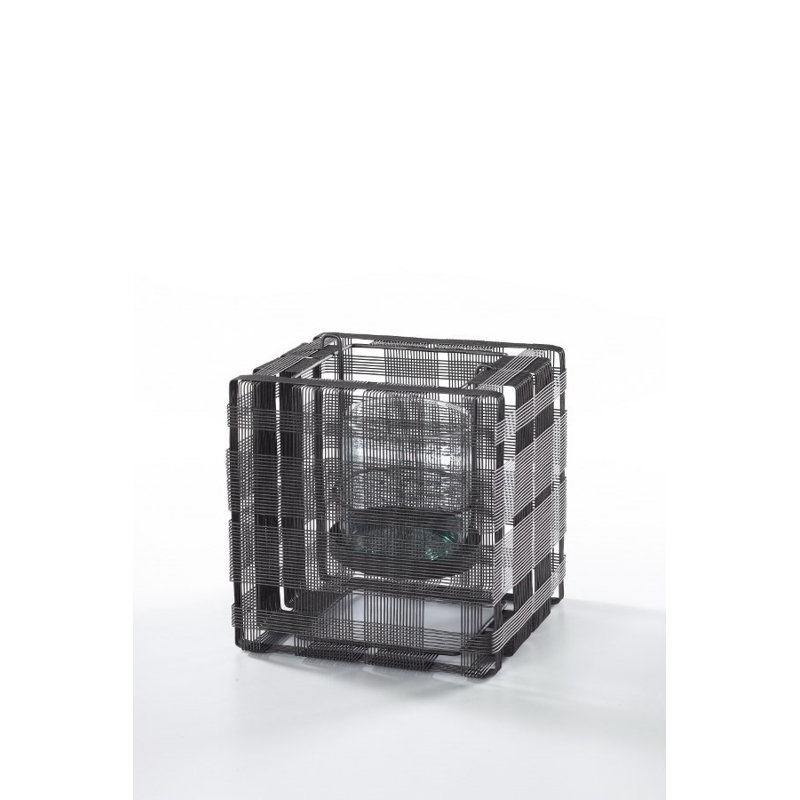 Cubic Candle Holder, 7" H x 7" W x 7" D
