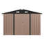 10 pi. L 8 pi. D Ensemble de remise en métal avec base en métal-125529633-125529632