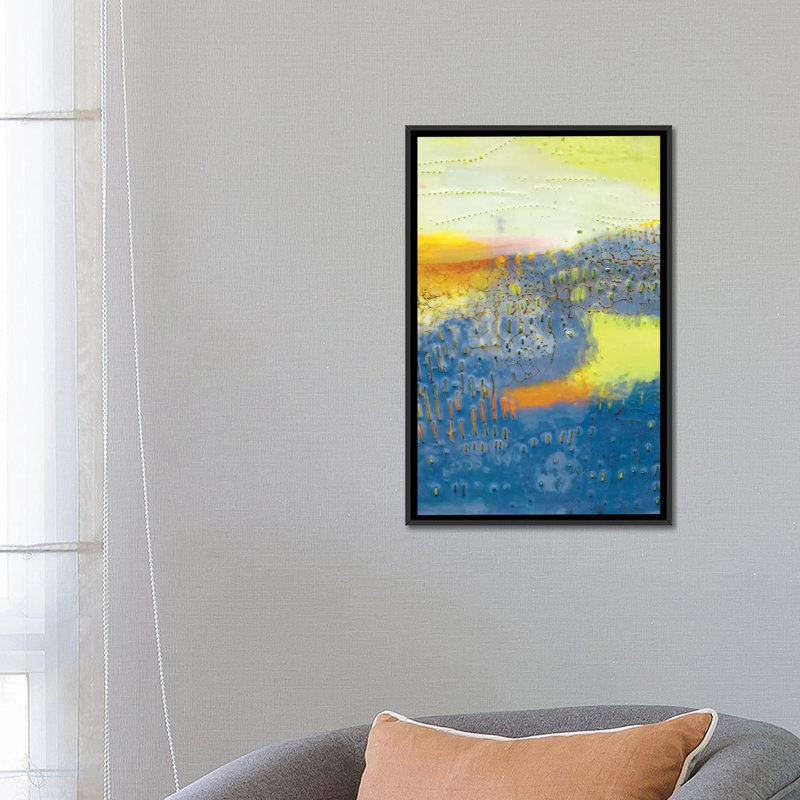 Concord II - Wrapper, impression sur toile, H 26 po x l 18 po x P 1,5 po, Toile avec cadre noir, Pas de tapis