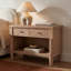 2 - Drawer Solid Wood Nightstand