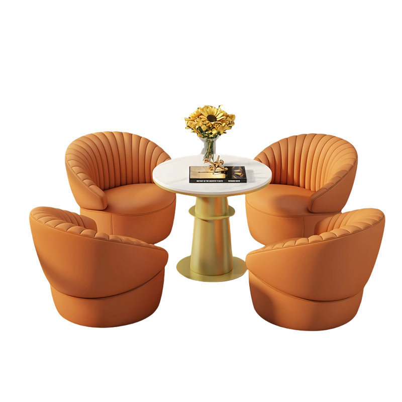 Simple sofa chair and tea table combination