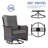 Outdoor Swivel Rocking Chair Set With Table, 2-Piece Patio Lounge Seating Group, All-Weather 360-Degree Rotating Rockers With Removable Cushions-831743756