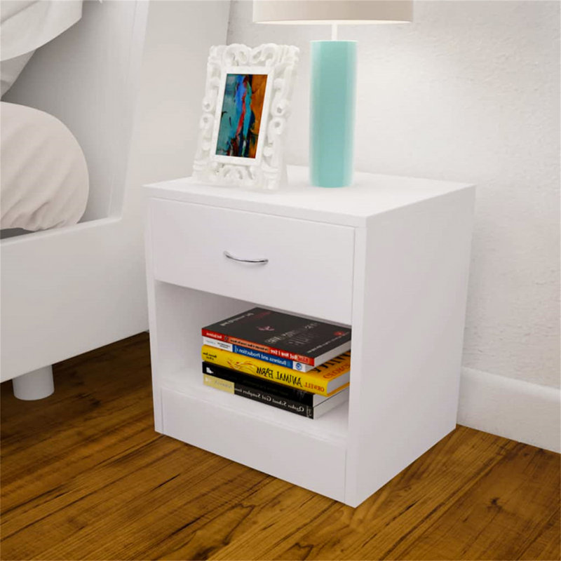 Mokszycki 36.5cm W Manufactured Wood Bedside Table