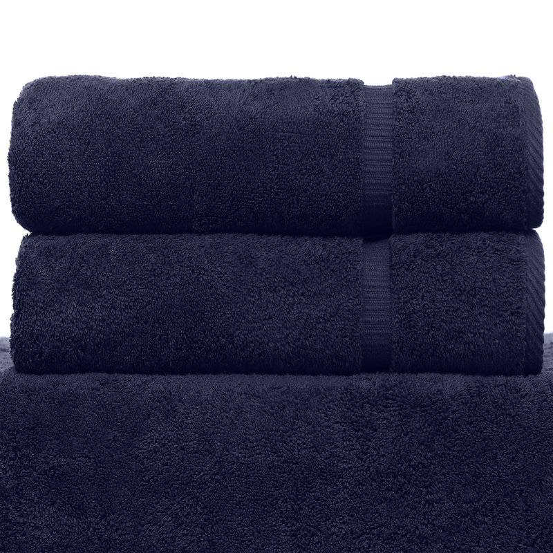Wellston Super Plush Bath Towel, Navy Blue