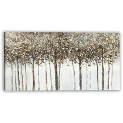 Golden Forest - reproduction d'art sur toile tendue