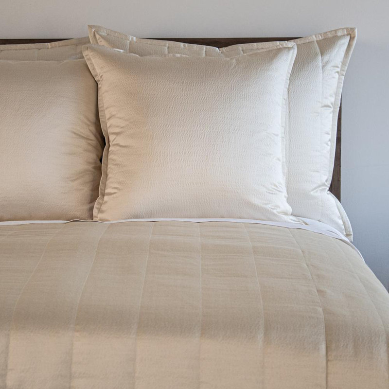 Hammered Coverlet, Champagne, King Coverlet