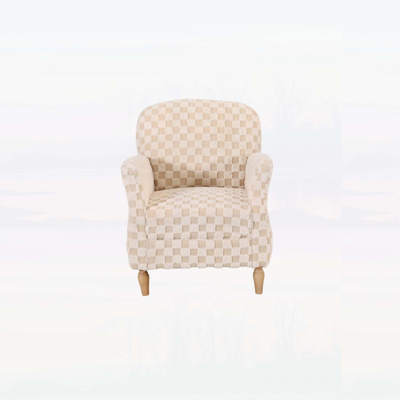 Confortable et élégant pour le salon et la chambre à coucher, Polyester sable, Naturel