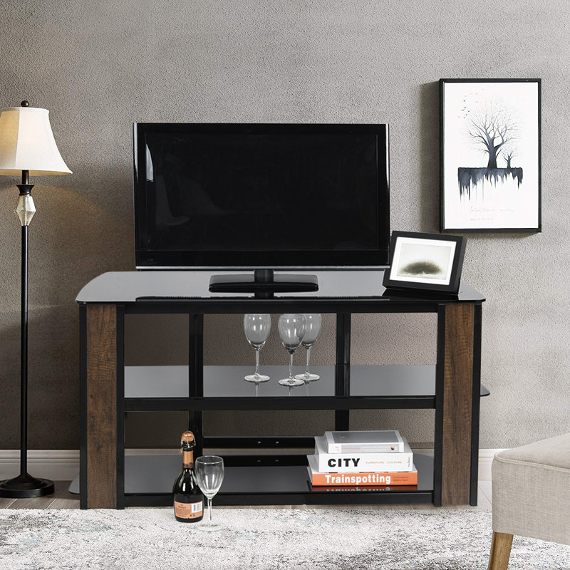 Restrepo Unfinished TV Stand for TVs up to 58", Black, 132cm W
