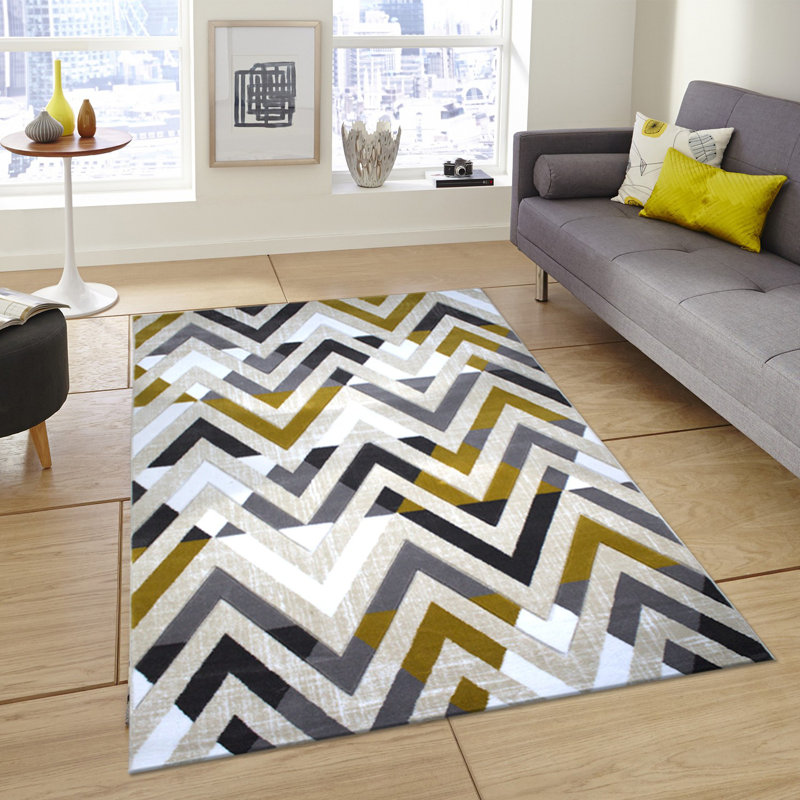 Luxurious Area Rug, 100% Polypropylene, 4.0 x 5.6 ft | 2200 Grams per Square Meter, Pile Height: 0.4 in | Jute Underlay, Durable & Easy to Clean | Perfect for Living Room, Bedroom, & Dining Areas