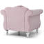 Fauteuil d'appoint chic transitionnel rose-1612921598
