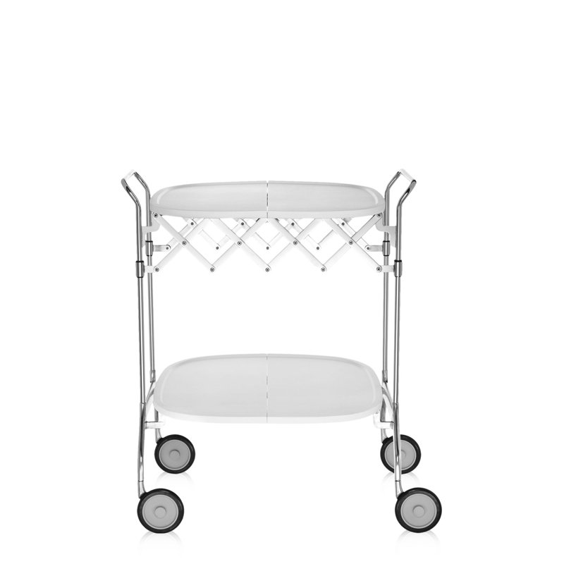 Gastone 26.77 " W Kitchen Cart, White