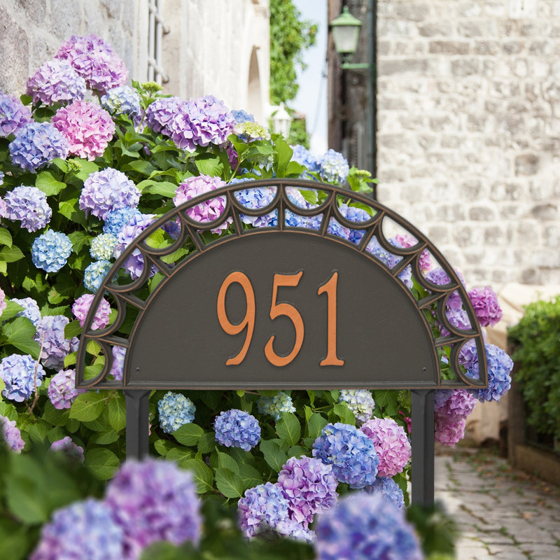 Plaque d'adresse sur 1 ligne Signature Series, Cuivre, Oui, Cuivre forgé